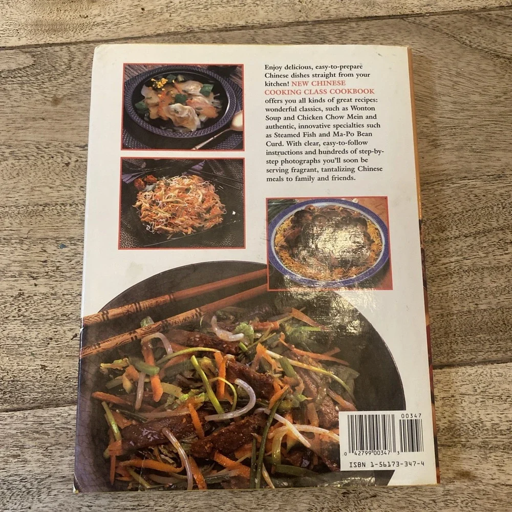 2 Book HC New Chinese Cooking Class Cookbook, Fix It and Forget It Slow Cooker